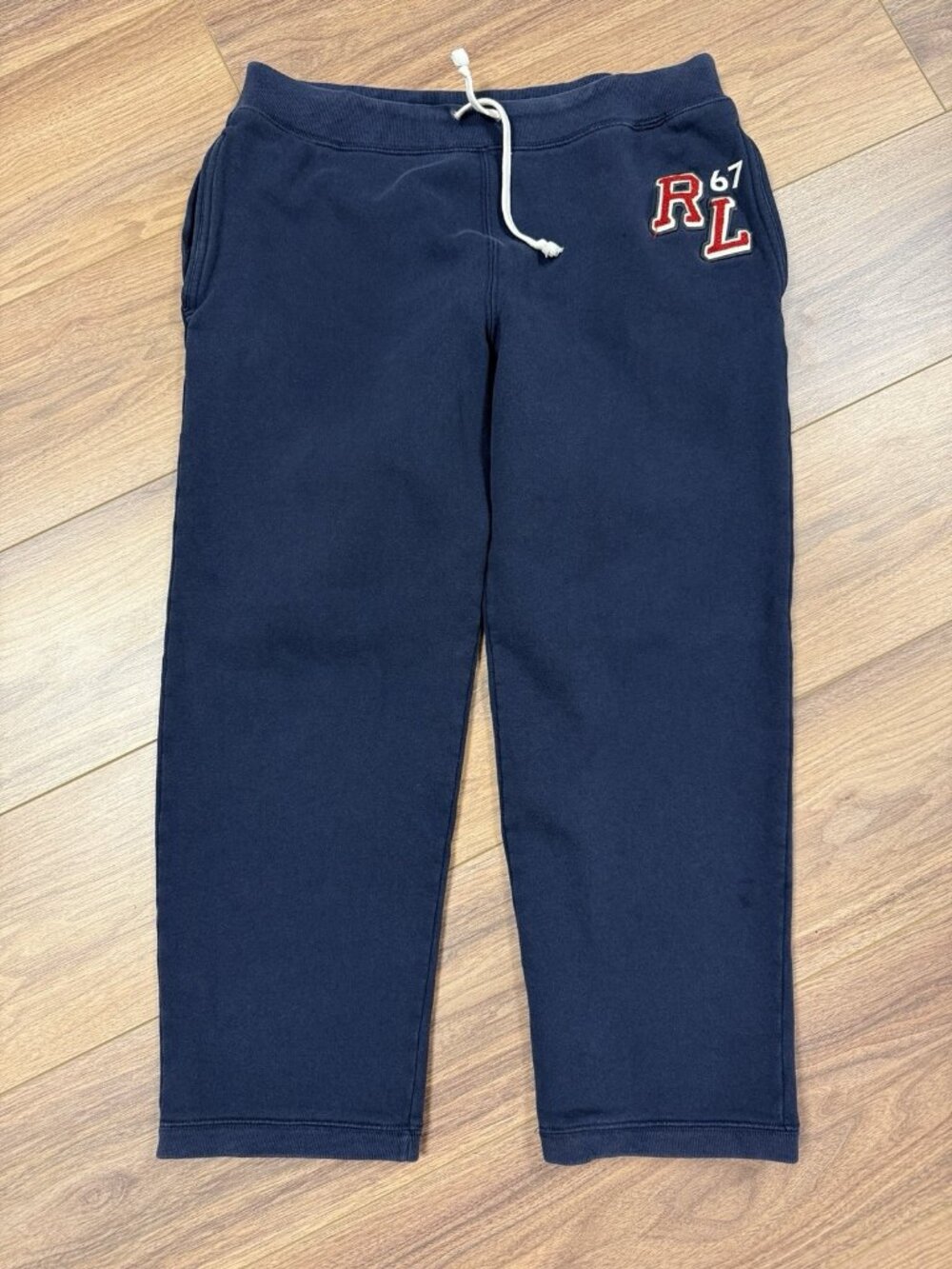 Vintage 90s Y2K Polo Jeans Company Sweatpants Mens Medium Blue RL 67 Logo